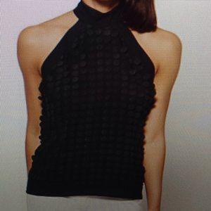 Black Halter Blouse